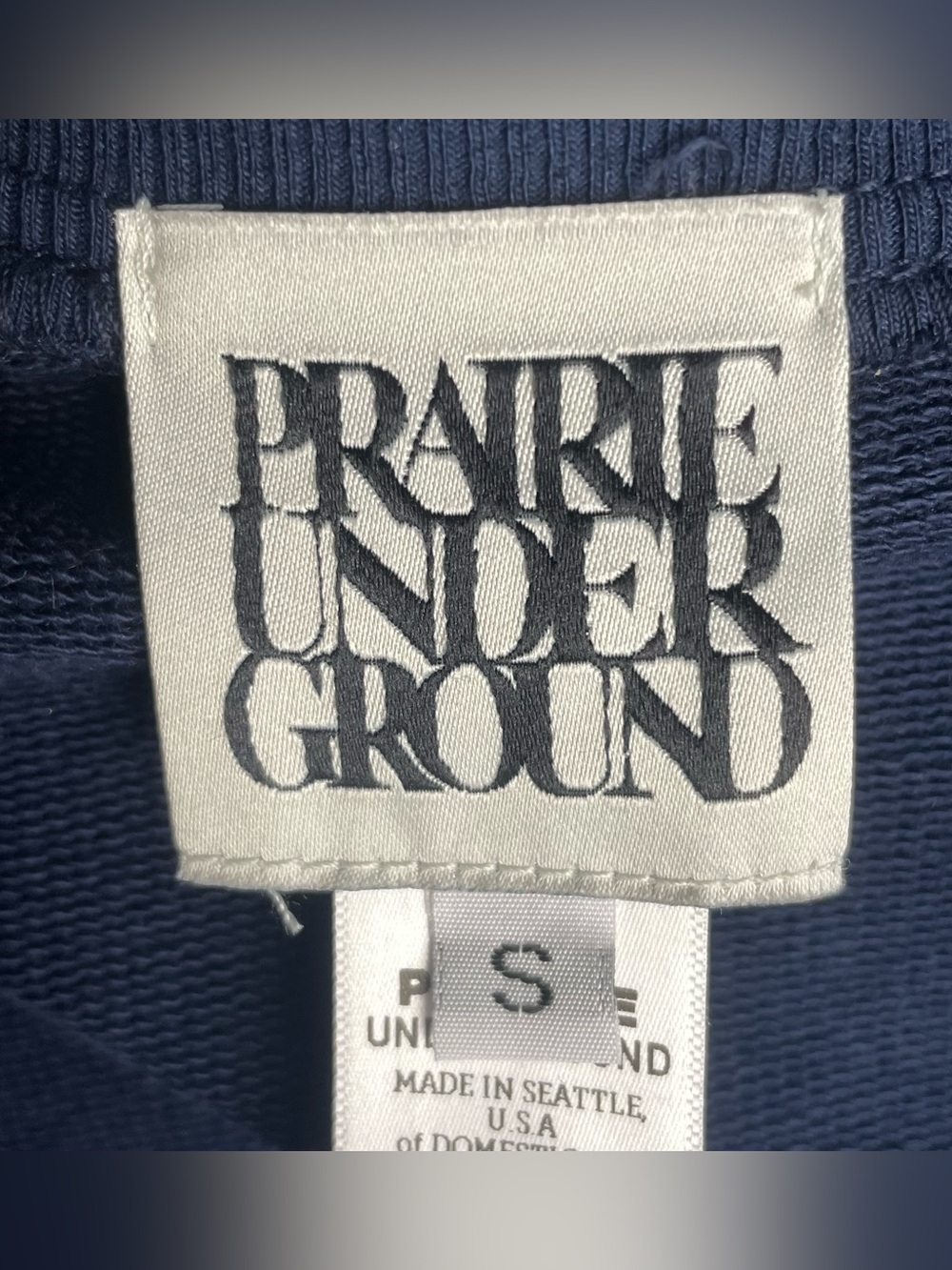 Prairie Underground Long Cloak Blue 100% Organic Cotton Hourglass Pockets USA Sm - Picture 11 of 12